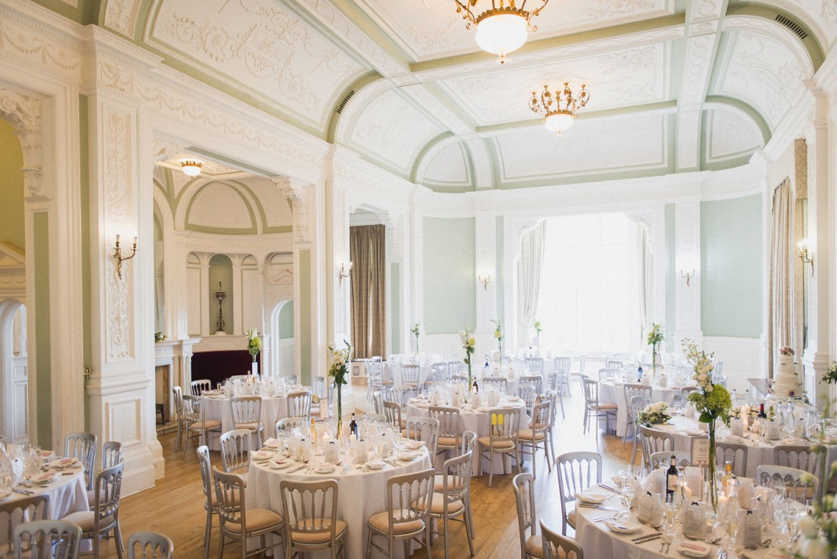 Elegant banquet hall at Frensham Hall, ideal for corporate events and receptions.
