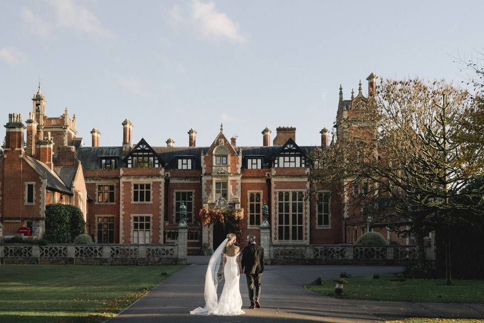 Frensham Hall ballroom & grounds, elegant wedding venue.