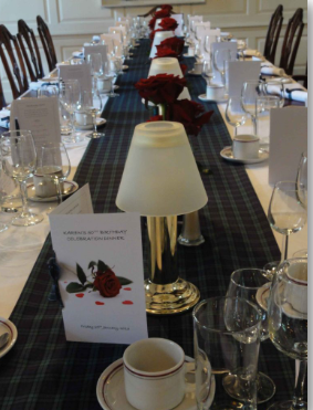 Christ's College Cambridge Portrait Room formal dinner celebration