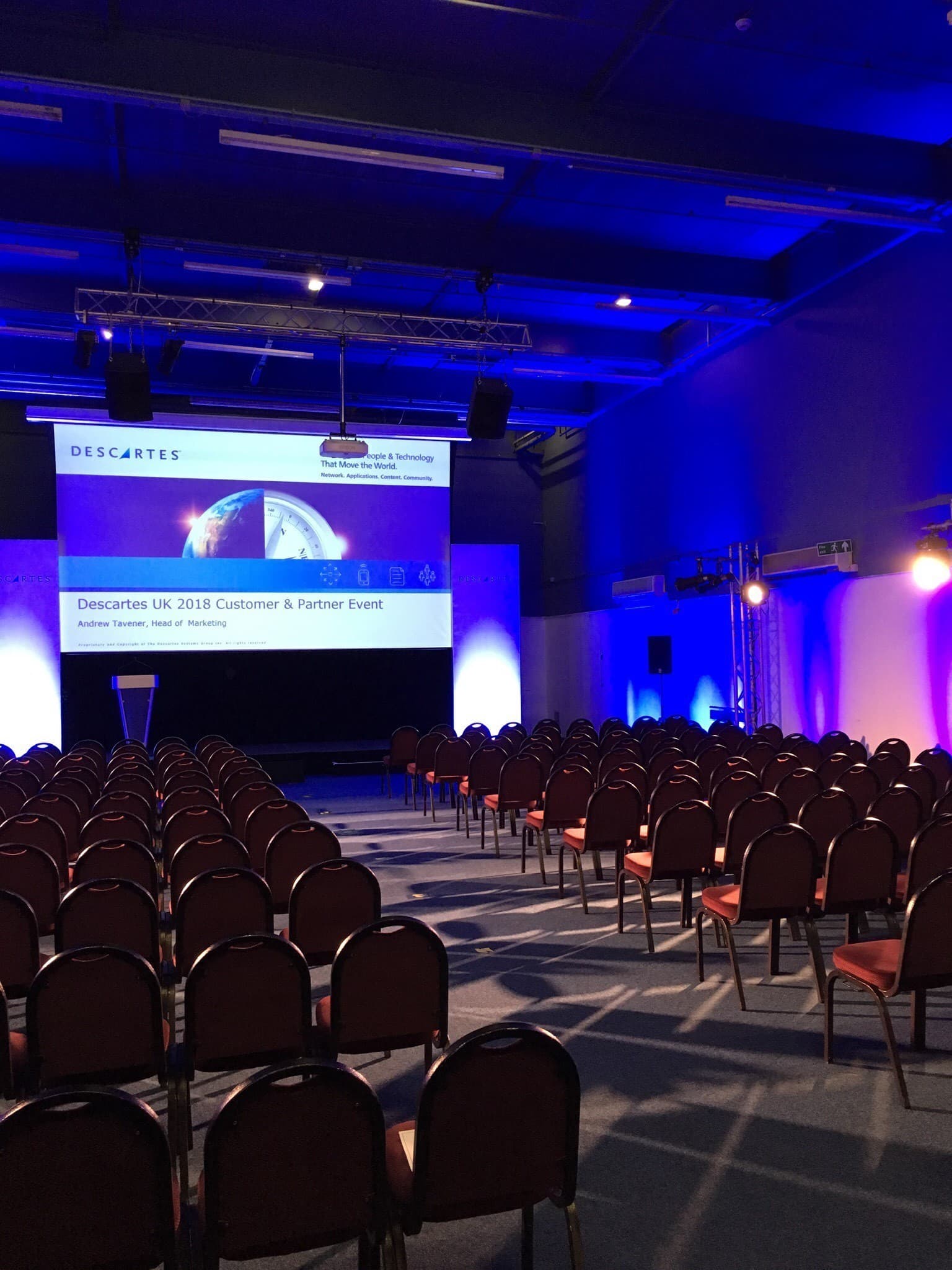 Royal Air Force Museum Halton Gallery event stage presentation