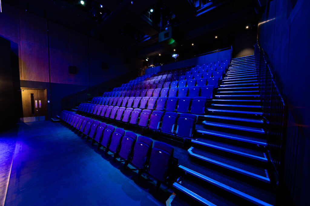 Brixton House black-box theatre, flexible staging, product launch