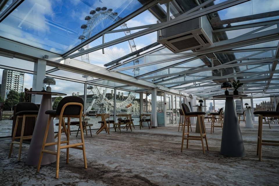 Luxury yacht event London Eye reception
