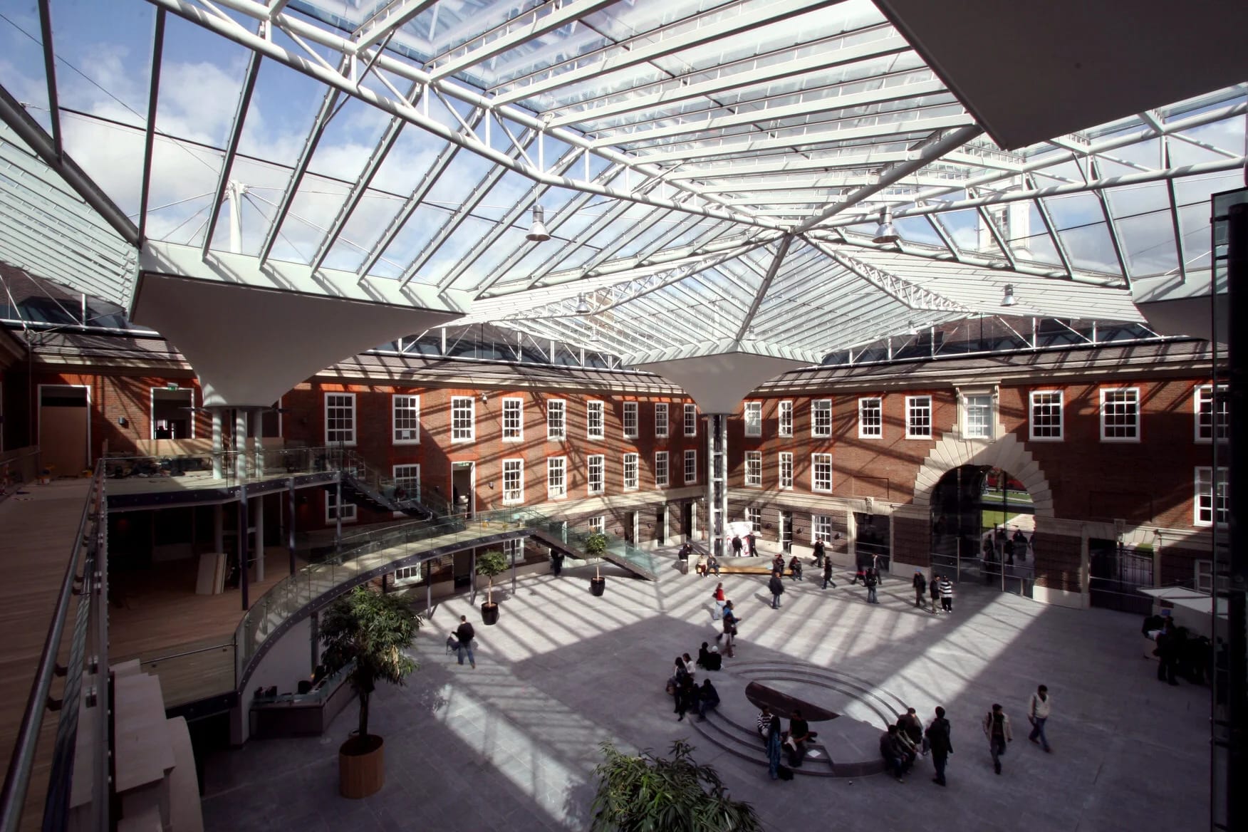 Middlesex Uni Quad: bright atrium for receptions, events