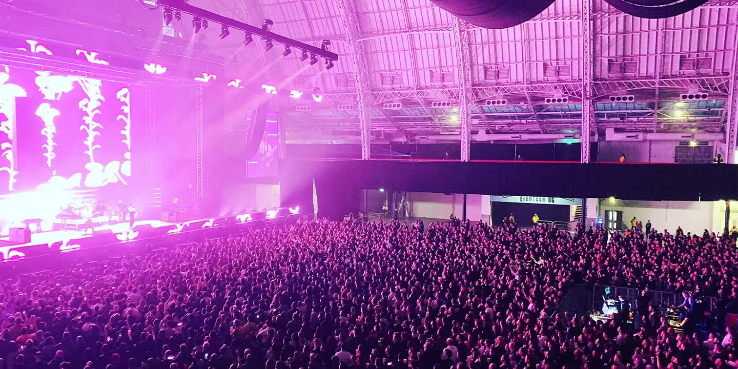 Concert venue, stage, large event, music