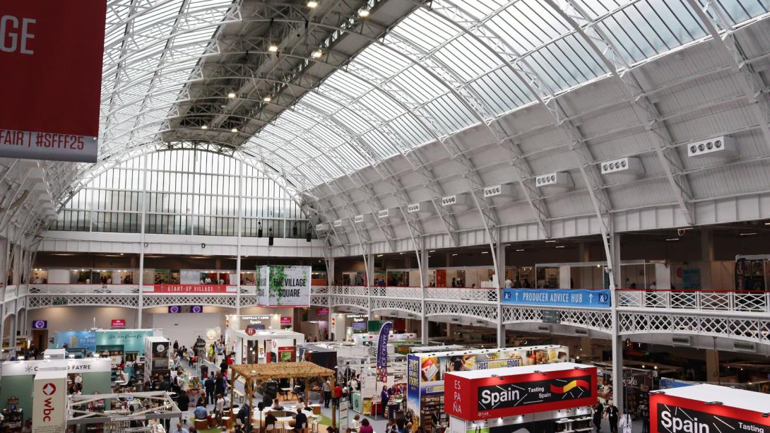 Pillar Hall exhibition event venue, large arch ceiling