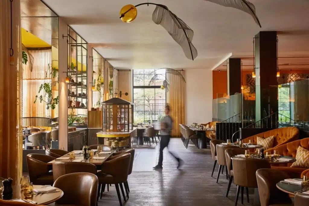 Glasshouse modern venue corporate dining event