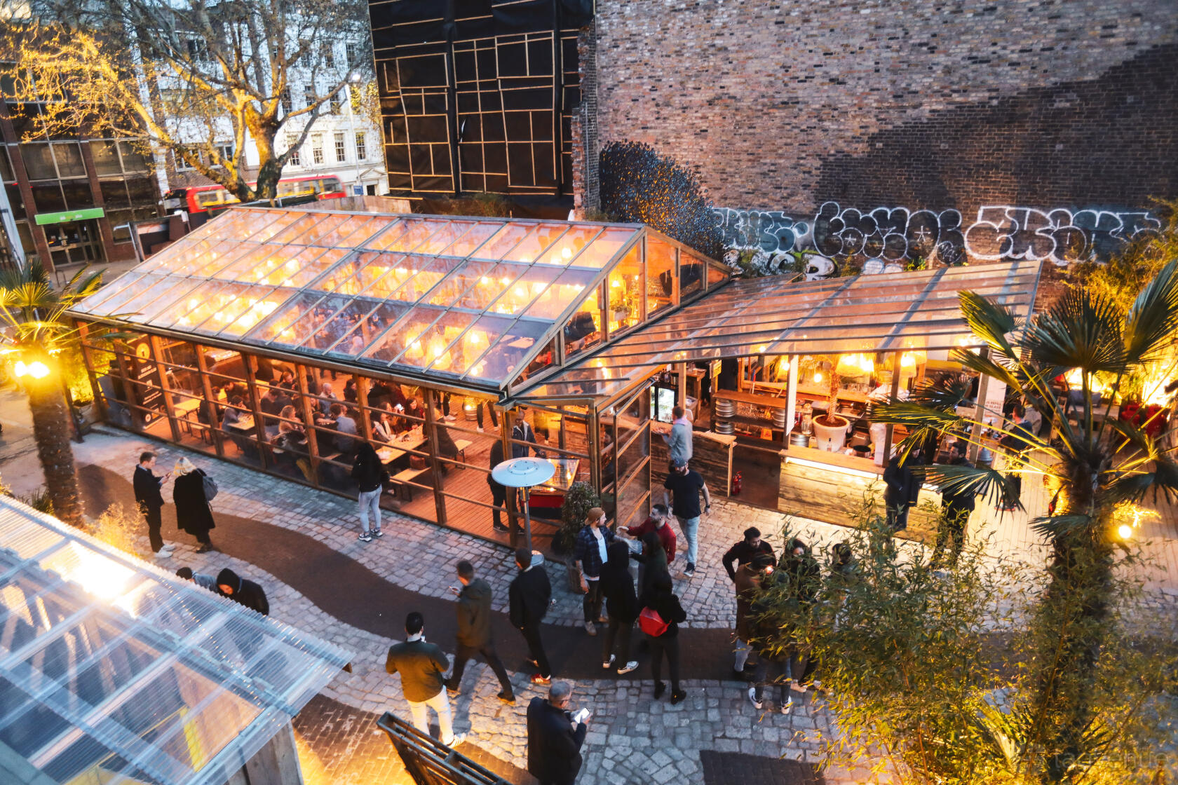 Glasshouse outdoor venue, event, networking