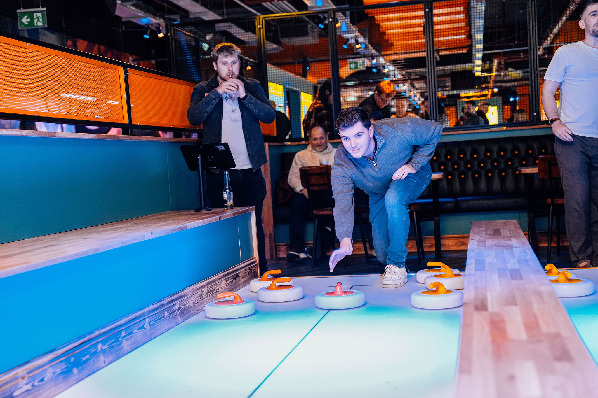 Full venue hire at King Pins Edinburgh: corporate team building and networking event space.