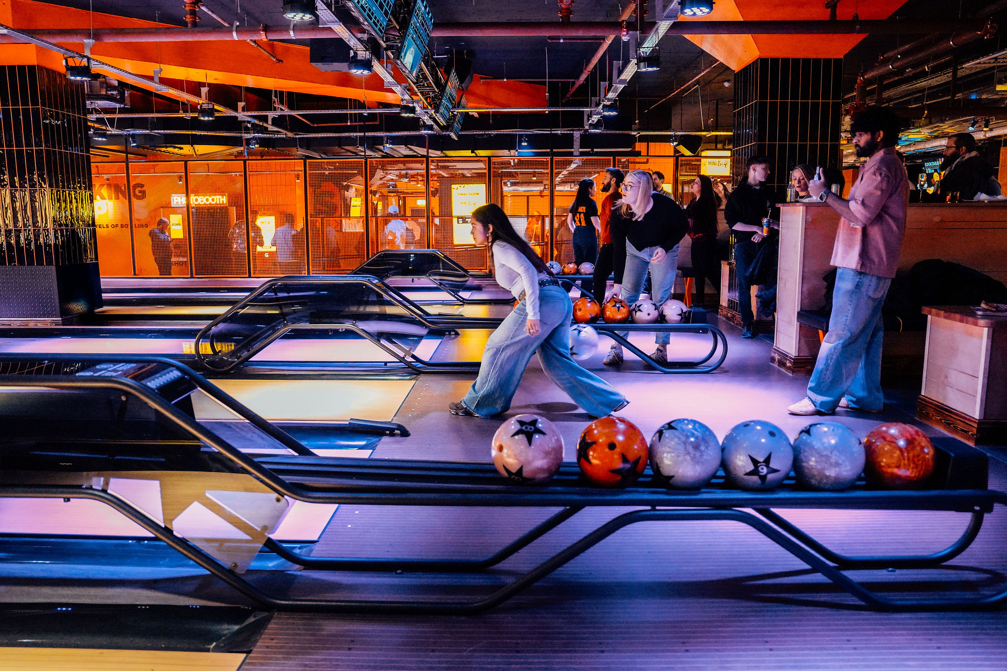 The Strike Zone at King Pins Edinburgh: interactive corporate team building venue.