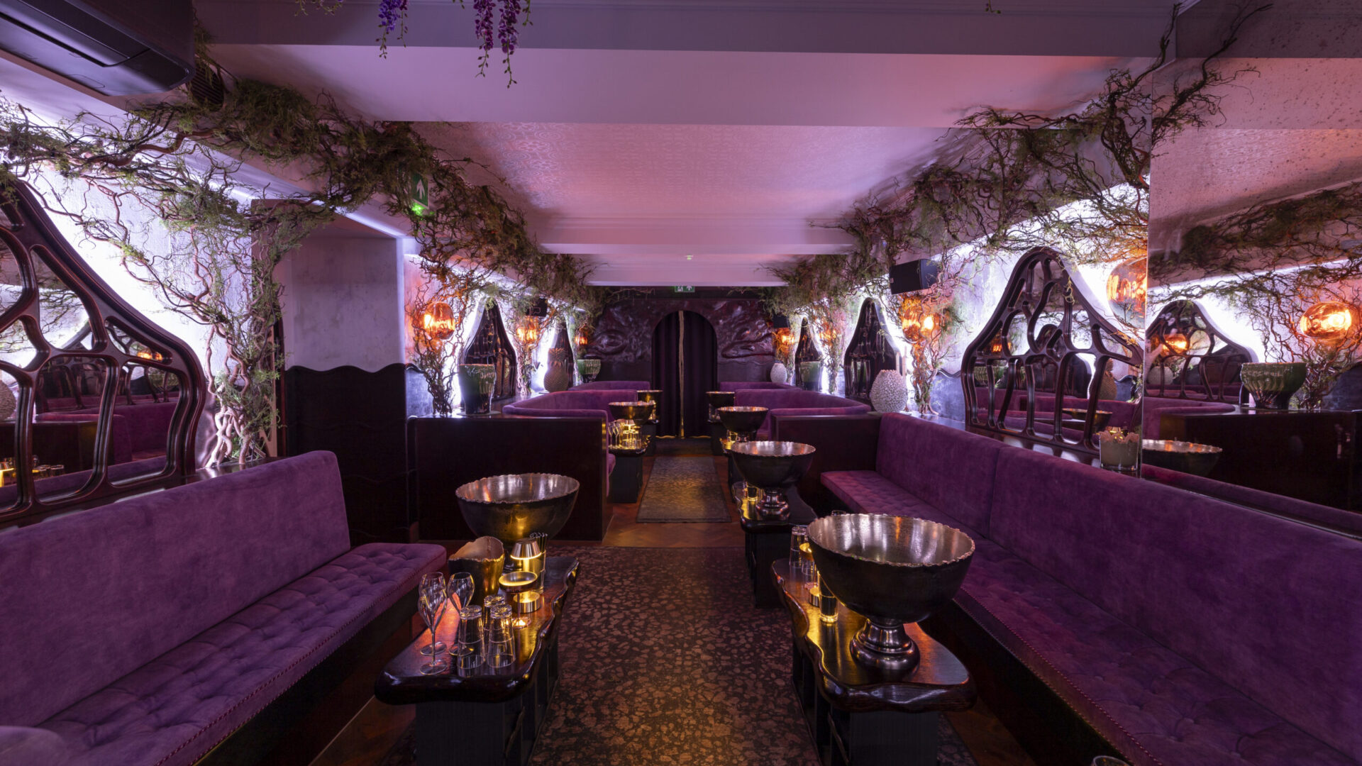 Meili Room lounge, organic decor, brand activation, cocktail reception