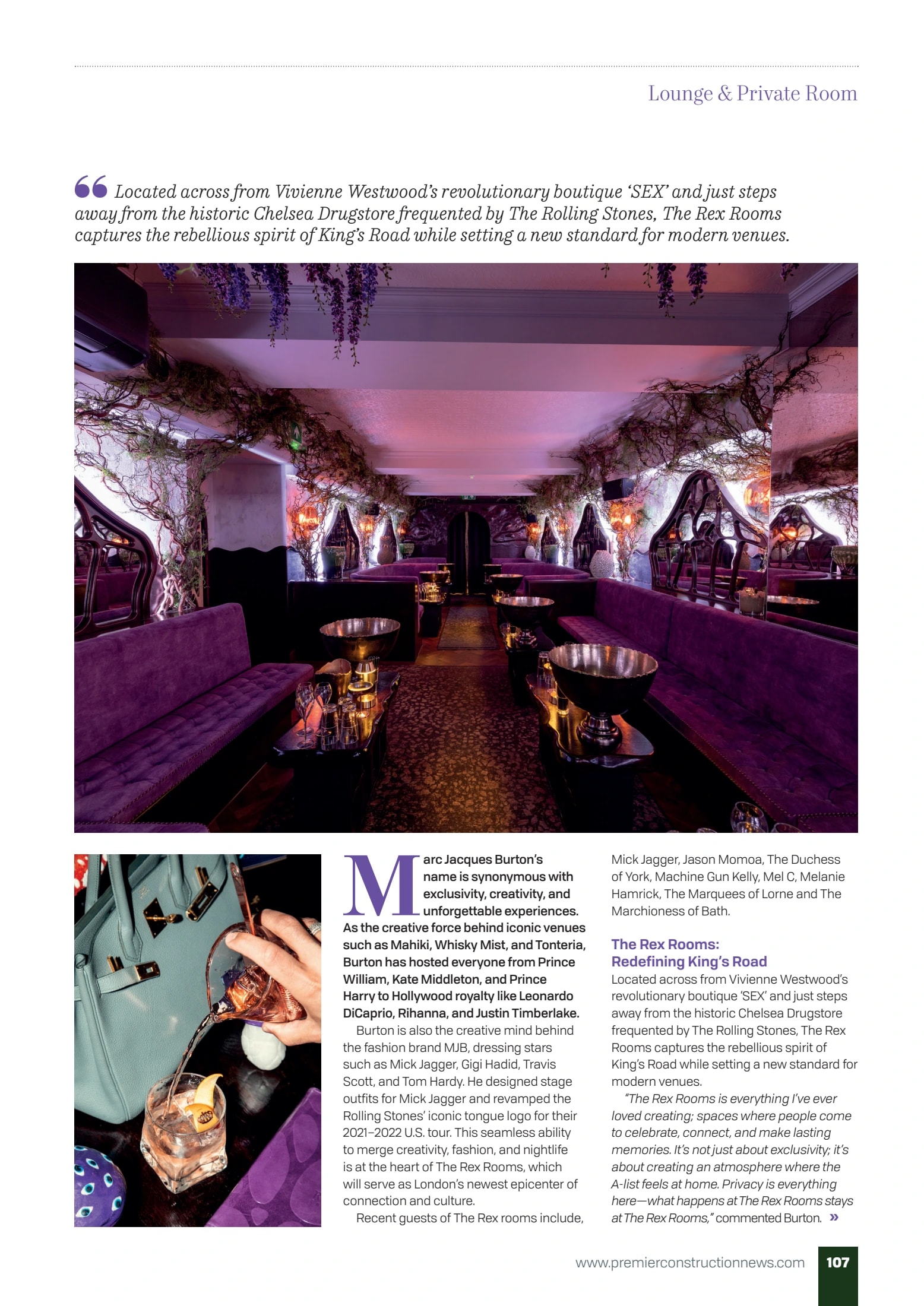 The King's 1942 Room, opulent event space, royal gala