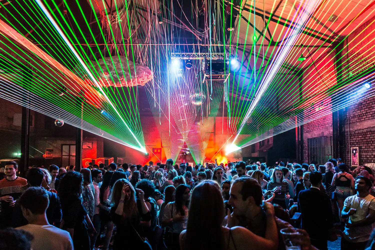 Furnace NYC concert laser disco ball party event