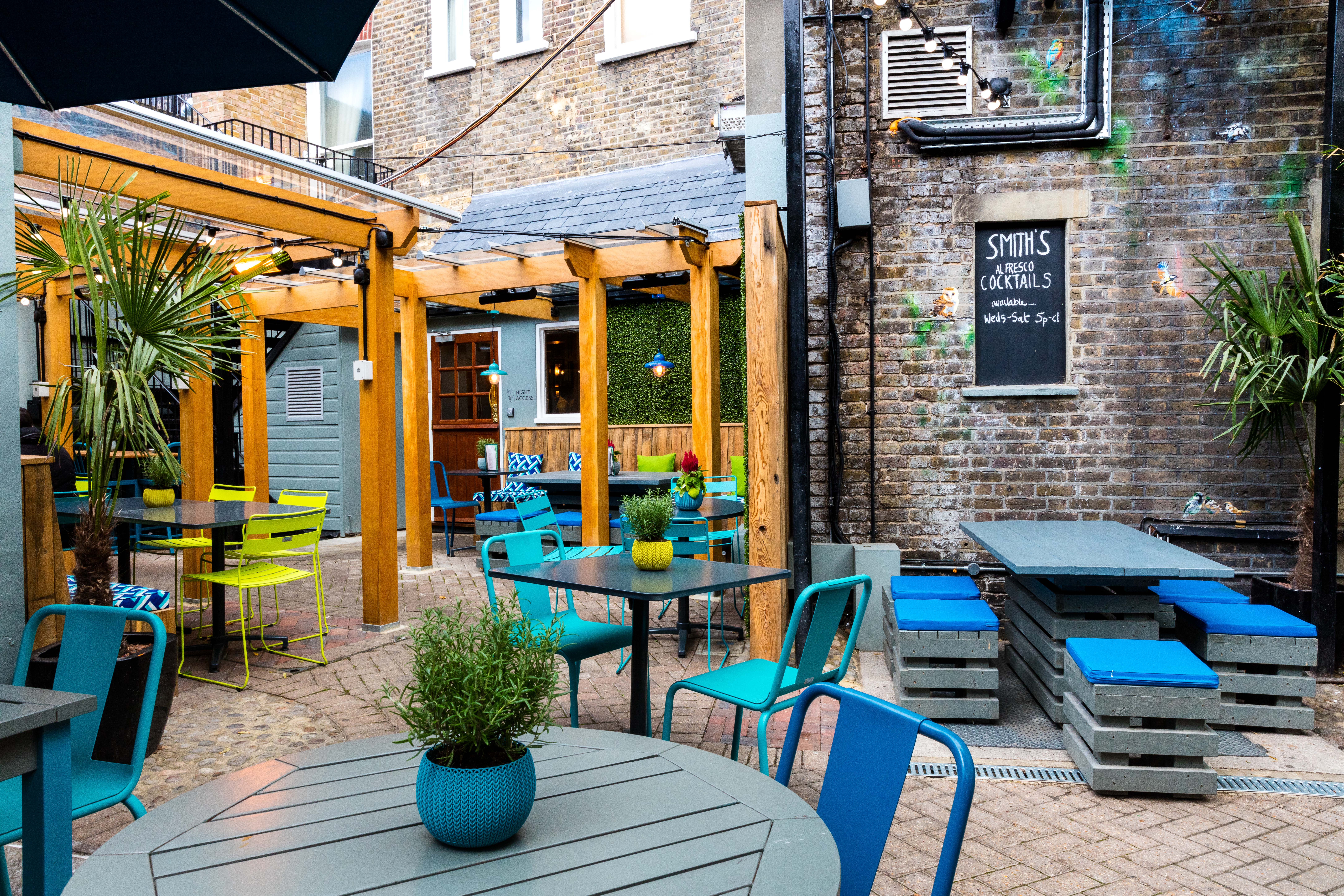 Goat Boots Fulham outdoor seating event venue