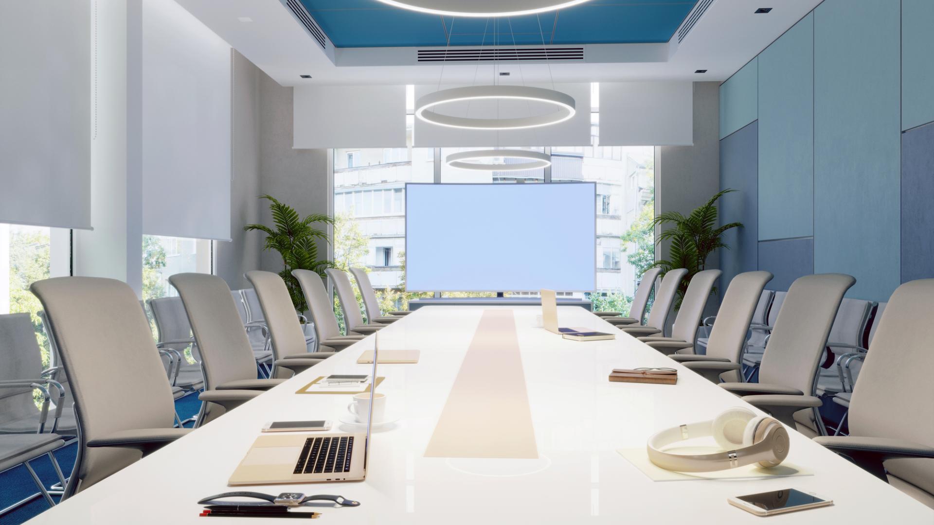 Modern boardroom, CREO, hybrid meetings, corporate events
