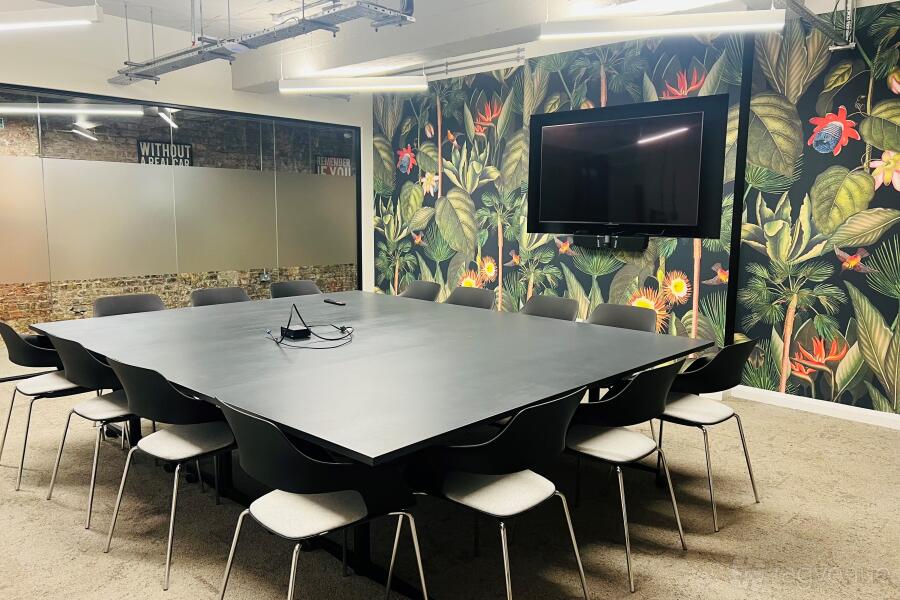 CREO Margaret St boardroom, nature wall, modern meeting, event space