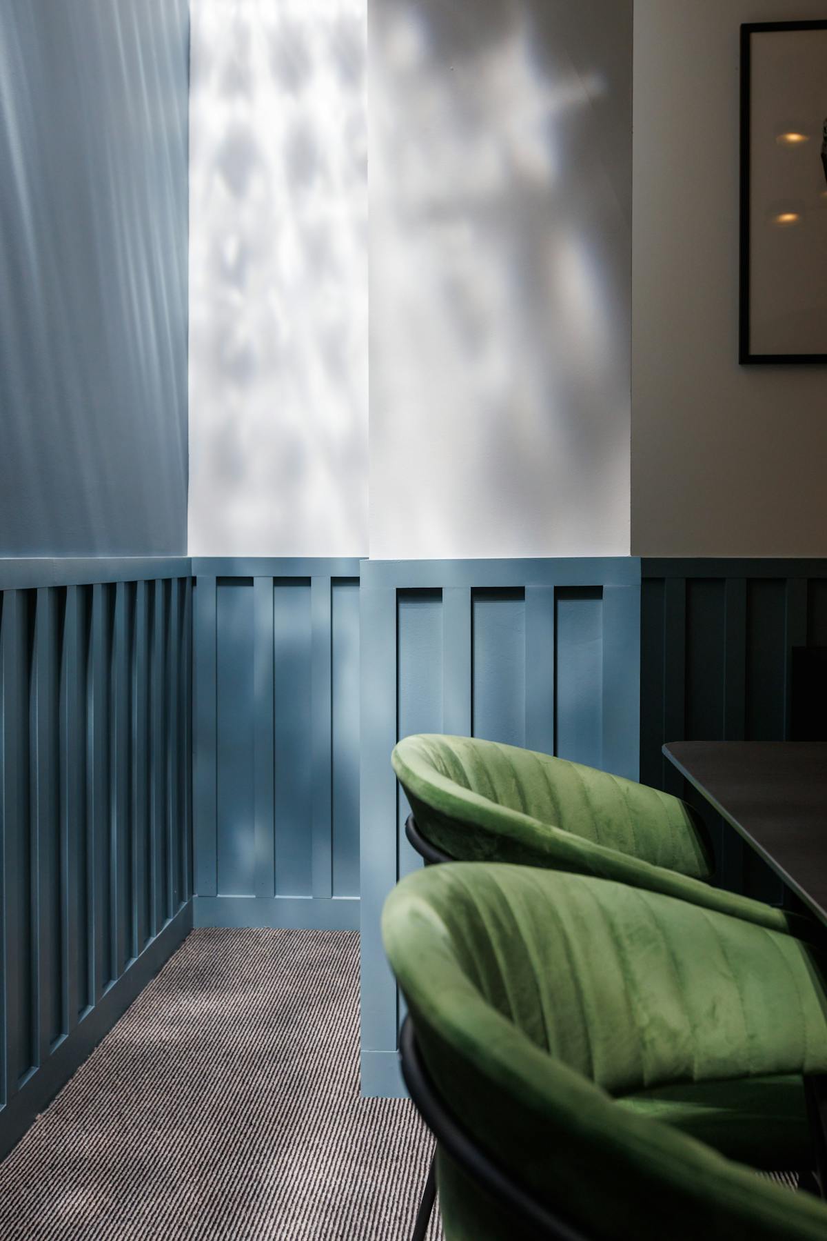 CREO Margaret St breakout room, green seating, event venue, dining