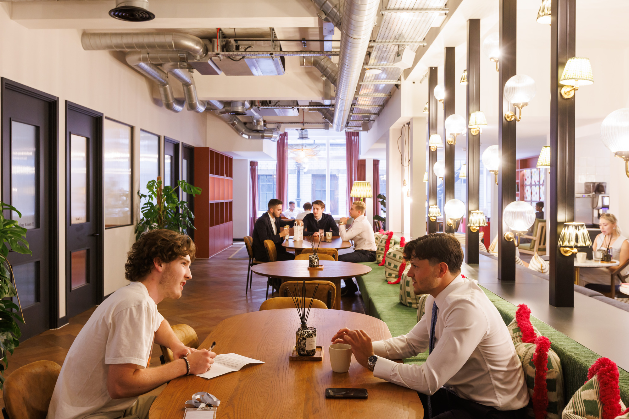 Modern CREO event space lounge, networking, informal meeting