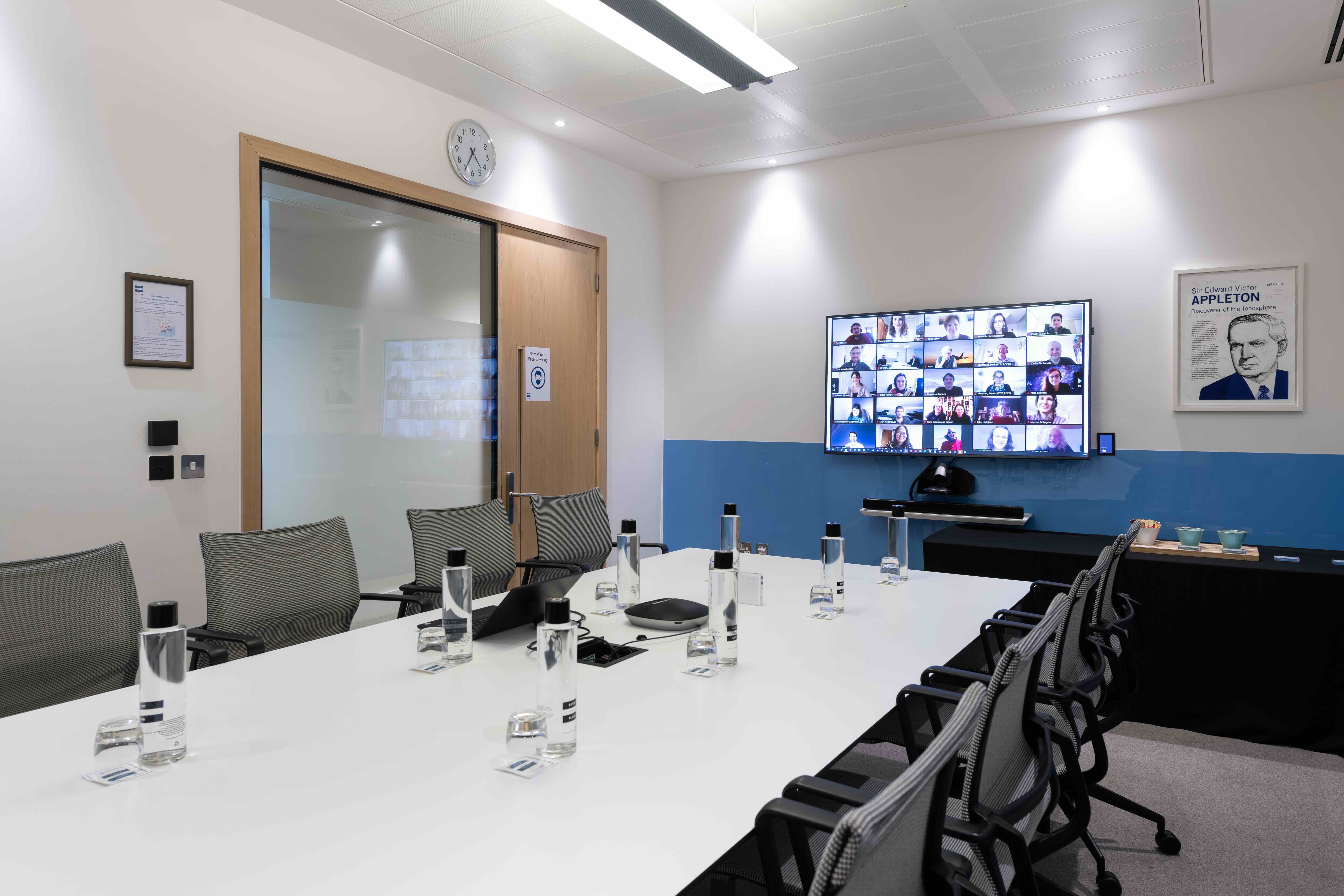 Hybrid meeting room, London, event tech