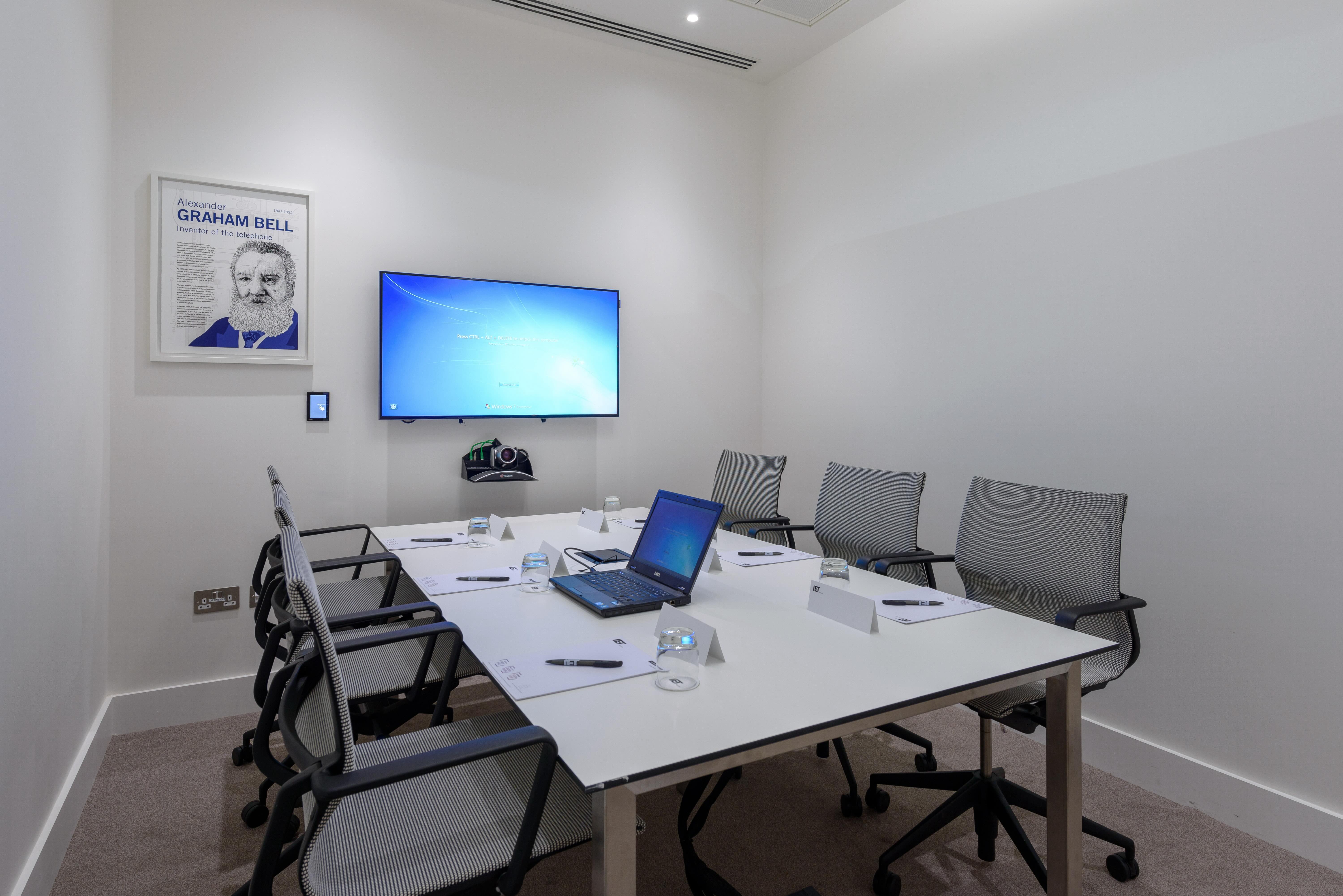 Bell Room London Savoy Place hybrid meeting event