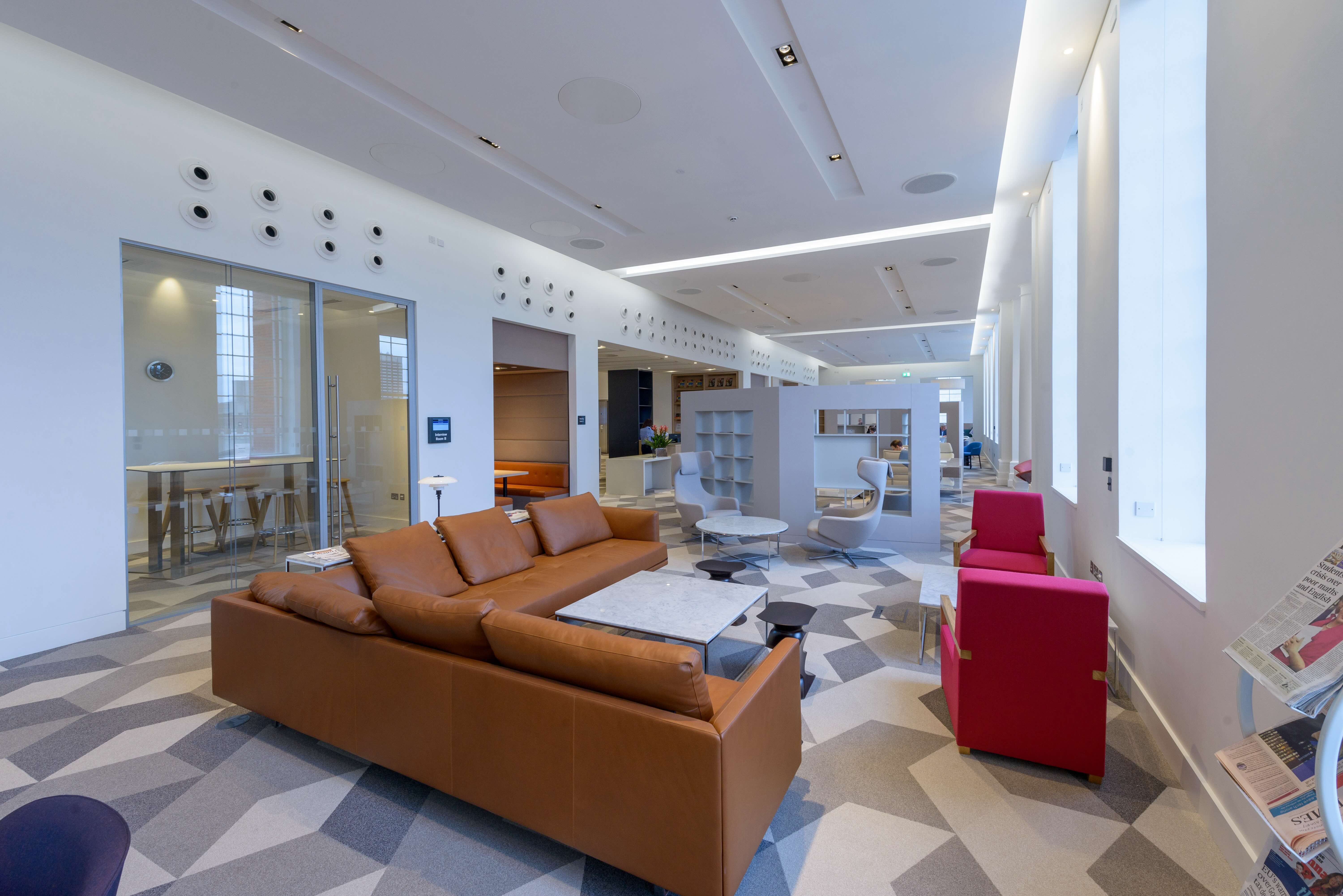 London event space, modern lounge, networking reception