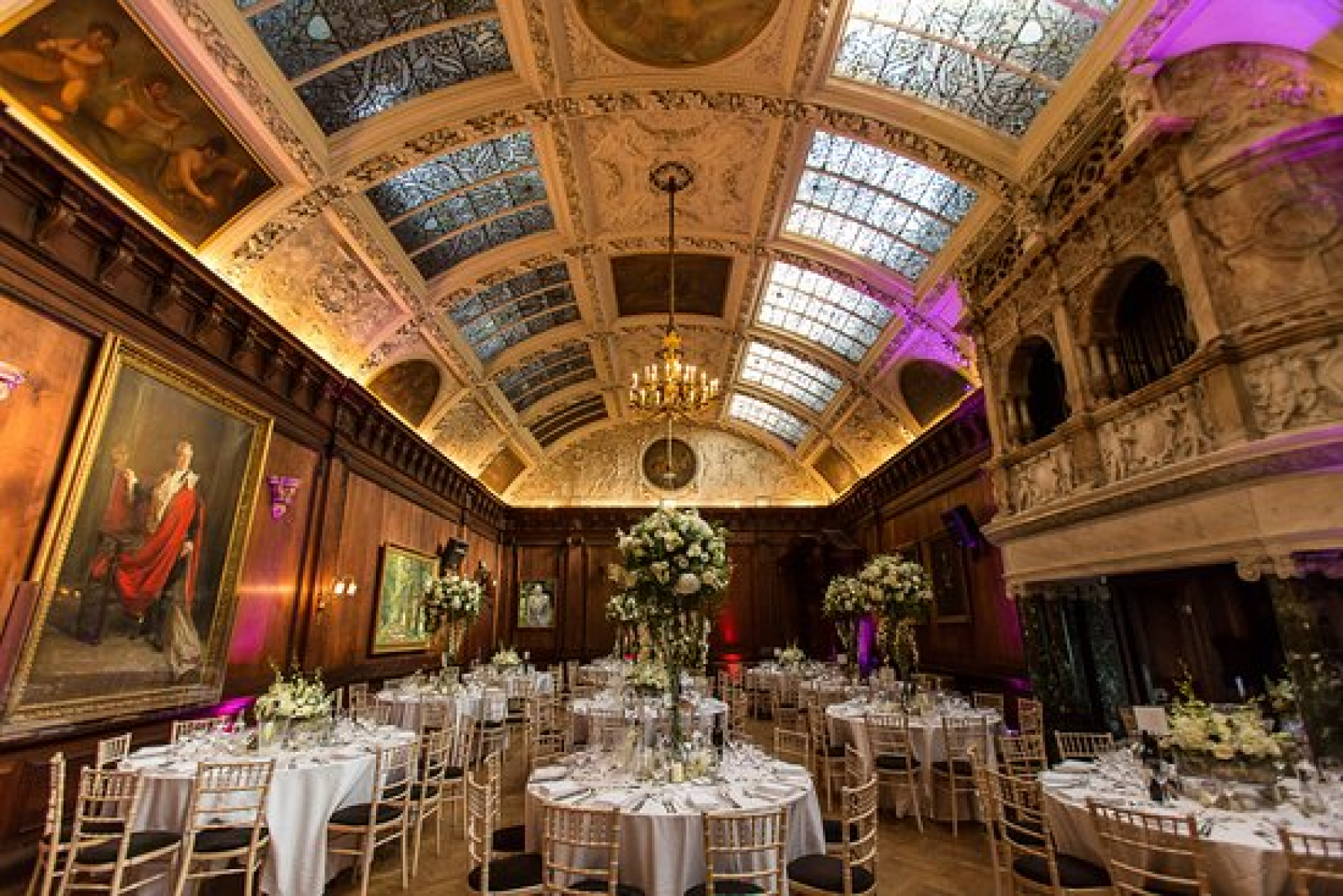 Historic Garden Room at Thornton Manor, elegant banquet hall for premium wedding and gala events.