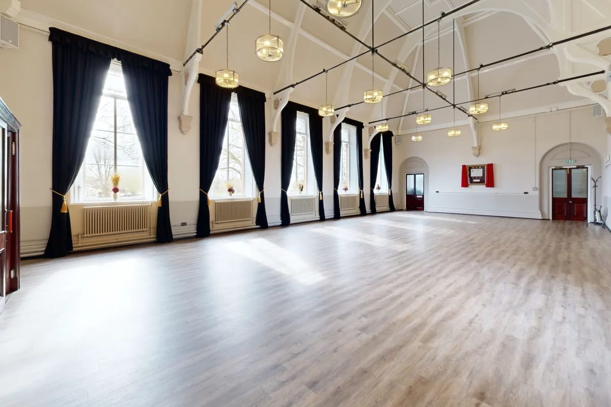 Merryweather at Vestry Hall, Mitcham: Versatile blank canvas venue for gala dinners or corporate events.