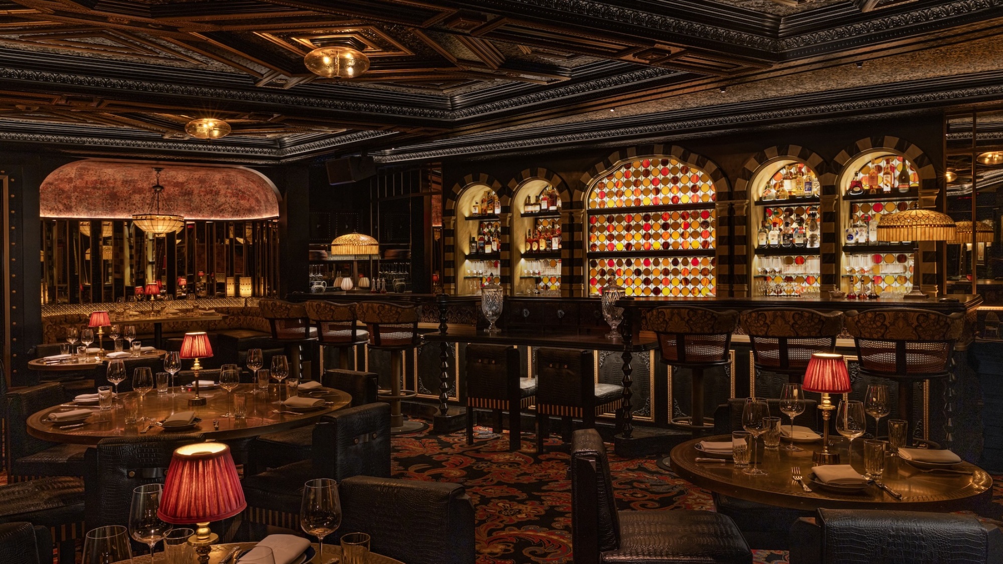 The Leaf Room: Moody, high-end venue for VIP dinners and corporate cocktail receptions.