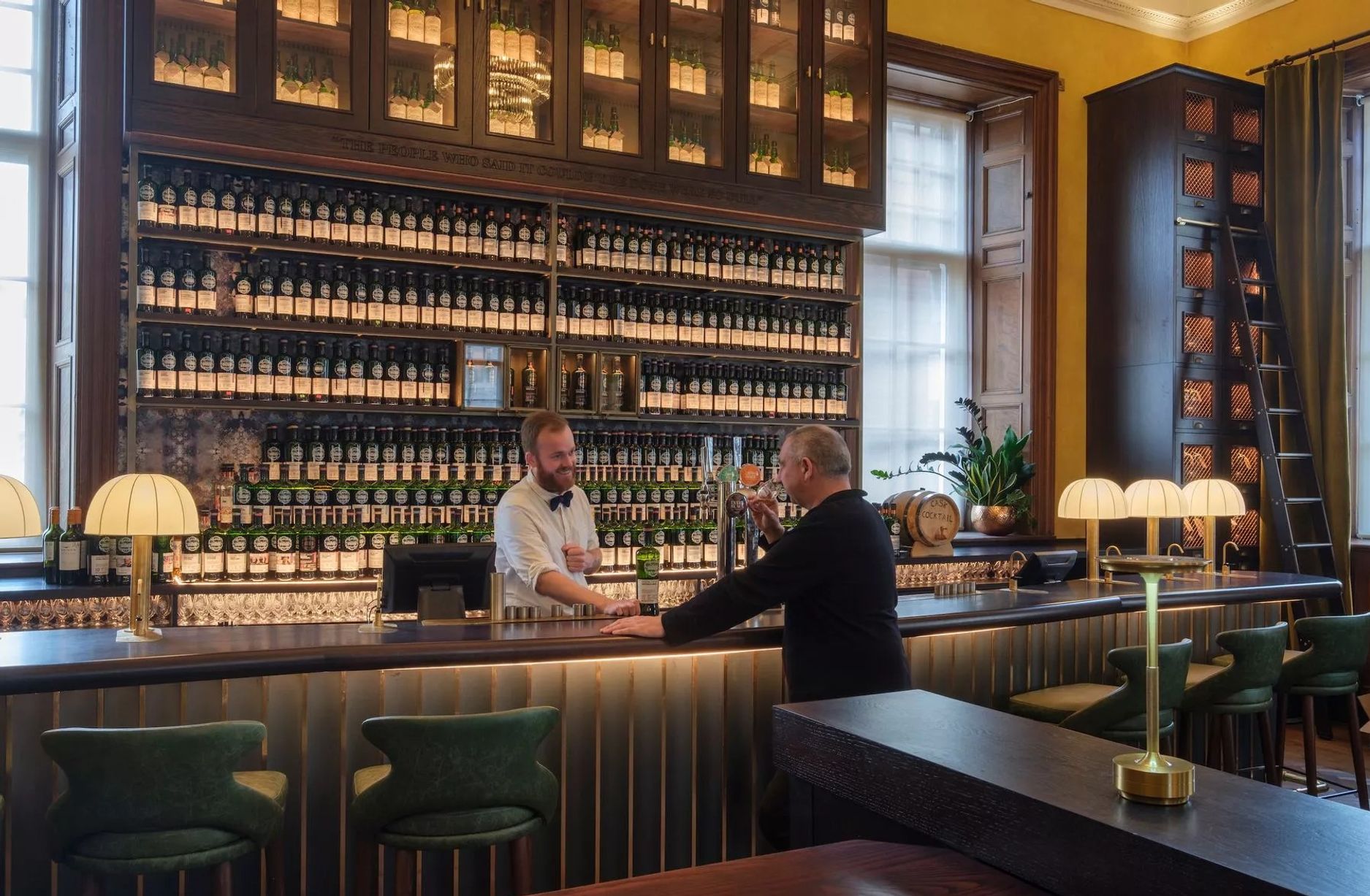 The Pip Hills Room bar, elegant hotel venue for corporate receptions and executive networking.