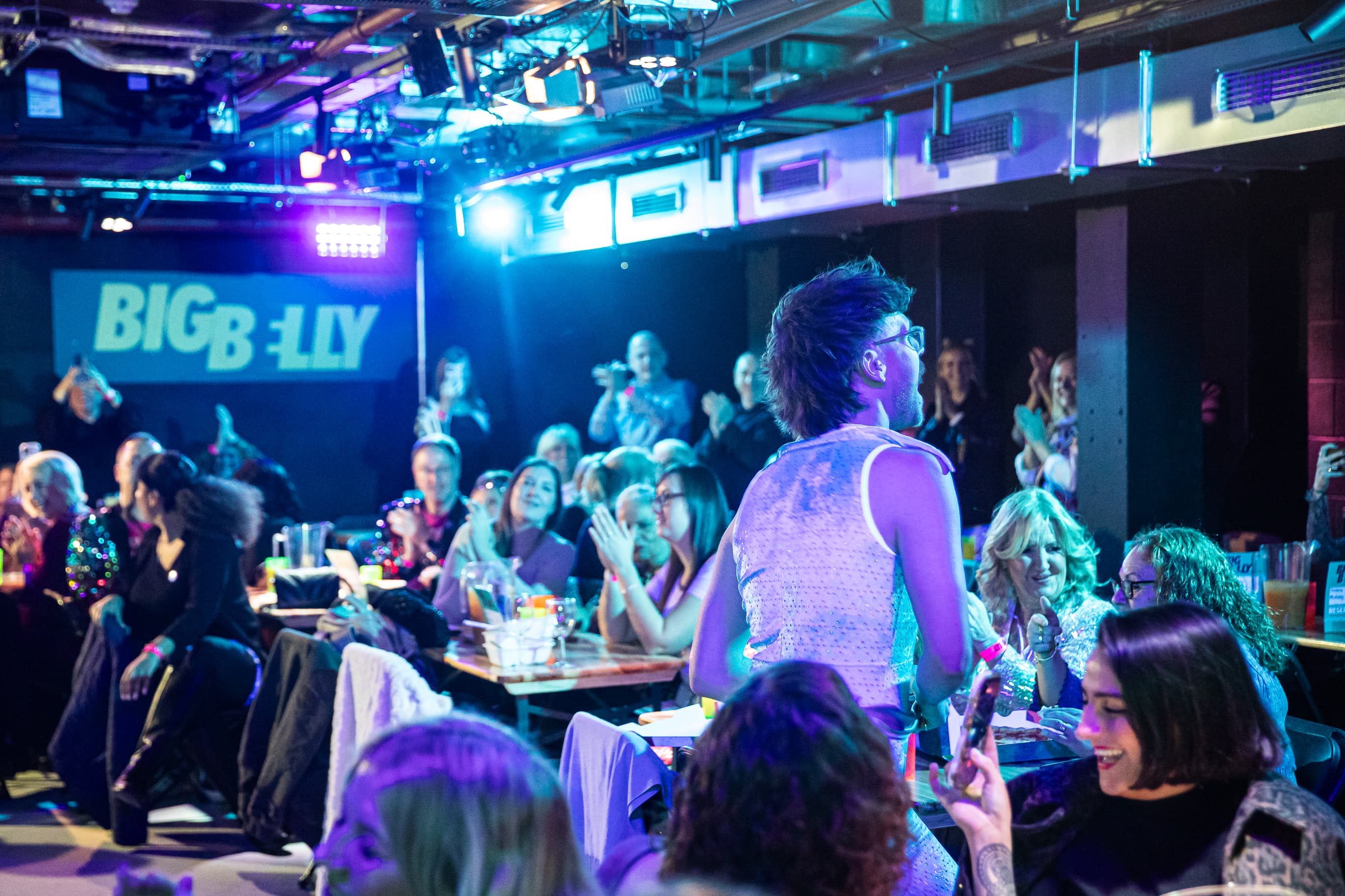 Big Belly Room cabaret-style comedy club venue for intimate live events and shows.