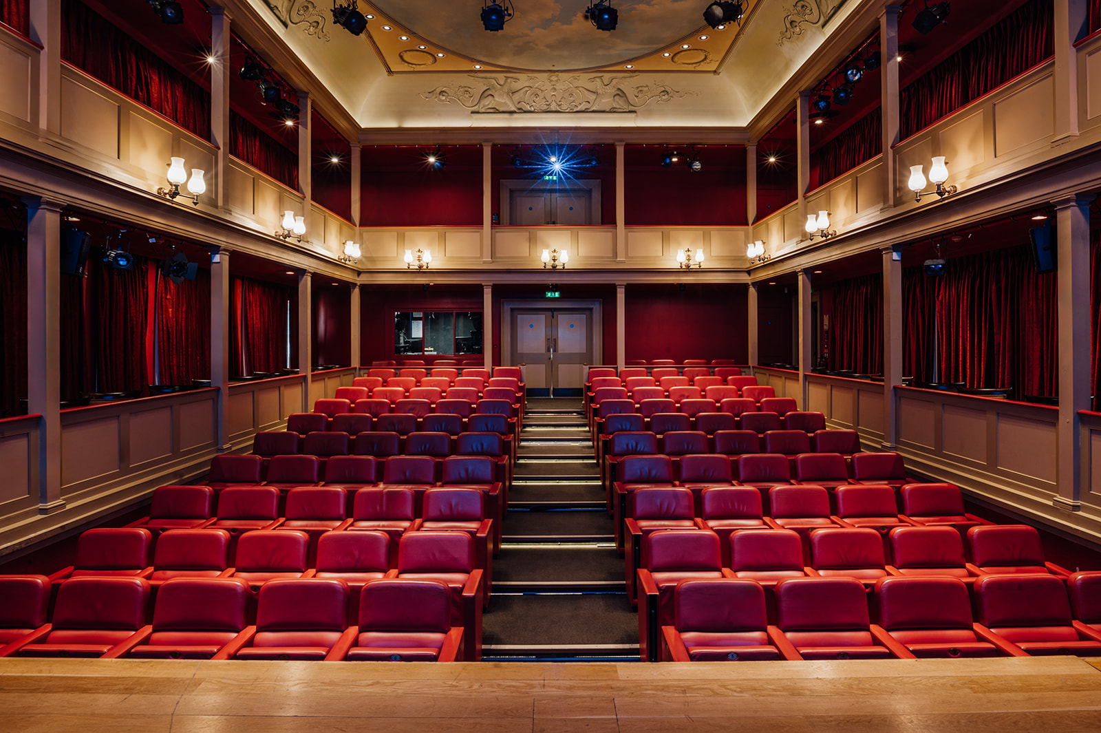 Howard Theatre tiered auditorium for professional keynote presentations and academic events.