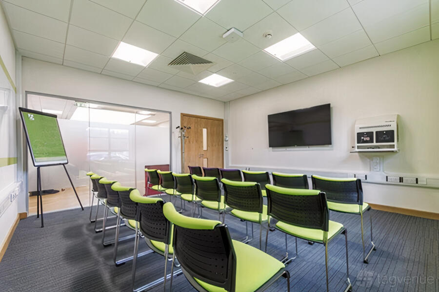LOROS Centre theatre-style training room with AV for workshops and corporate briefings.