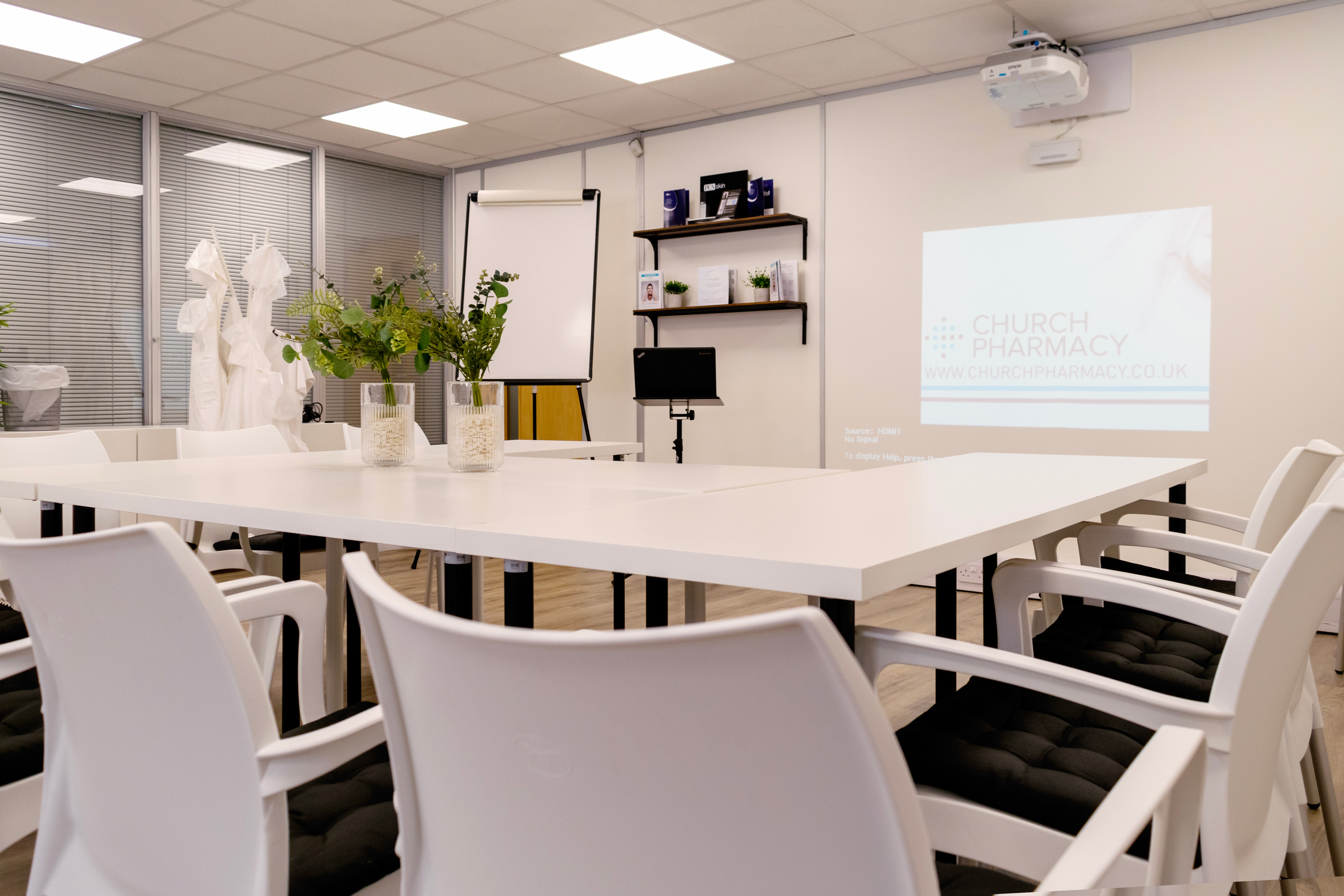 U-shaped meeting room in The Training Hub for professional workshops and corporate events.