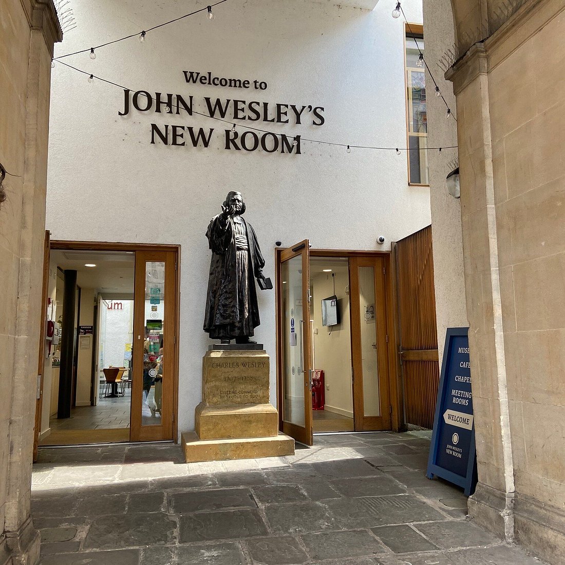 Historic 18th Century Chapel entrance for intimate meetings and unique venue hire.