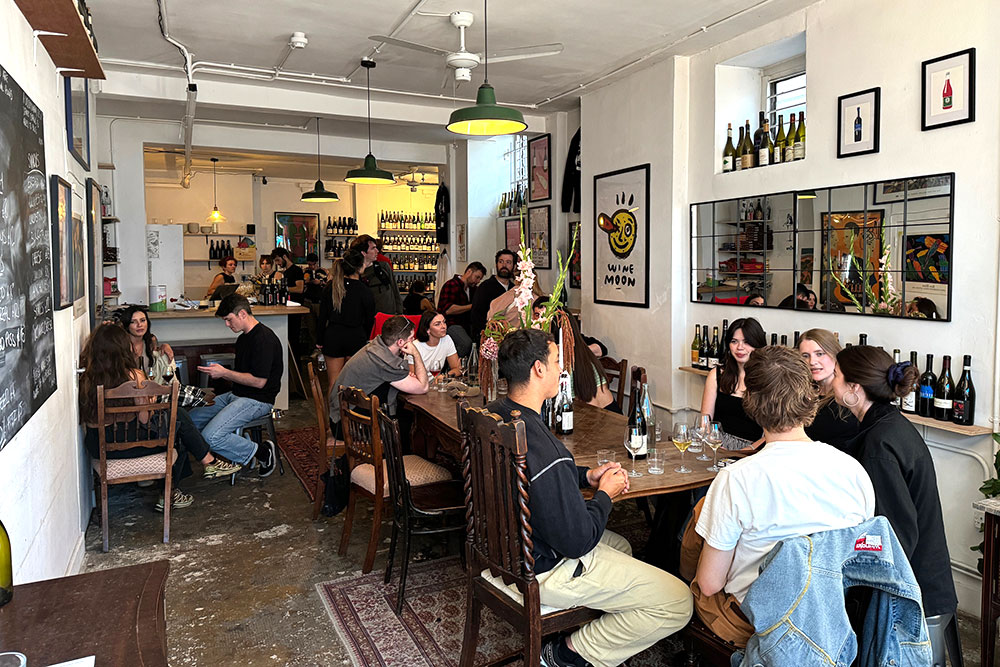 Rustic wine bar for intimate networking mixer and private tasting event.