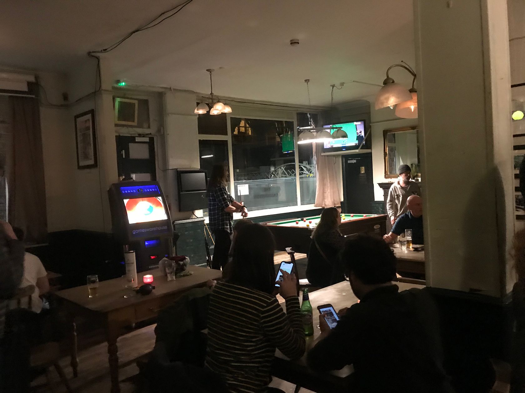 Canal Bar pub networking event with pool table for casual corporate social gatherings.