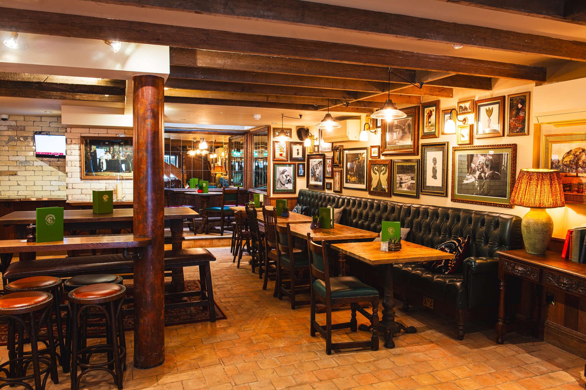 Canal Bar at The Constitution: Cozy booth seating for networking events and breakout sessions.