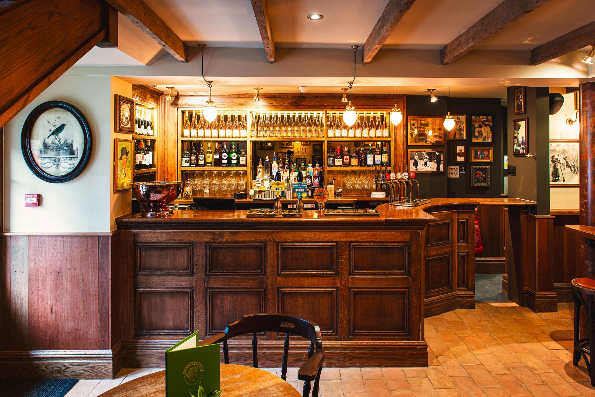 Canal Bar pub interior for intimate networking receptions and professional events.