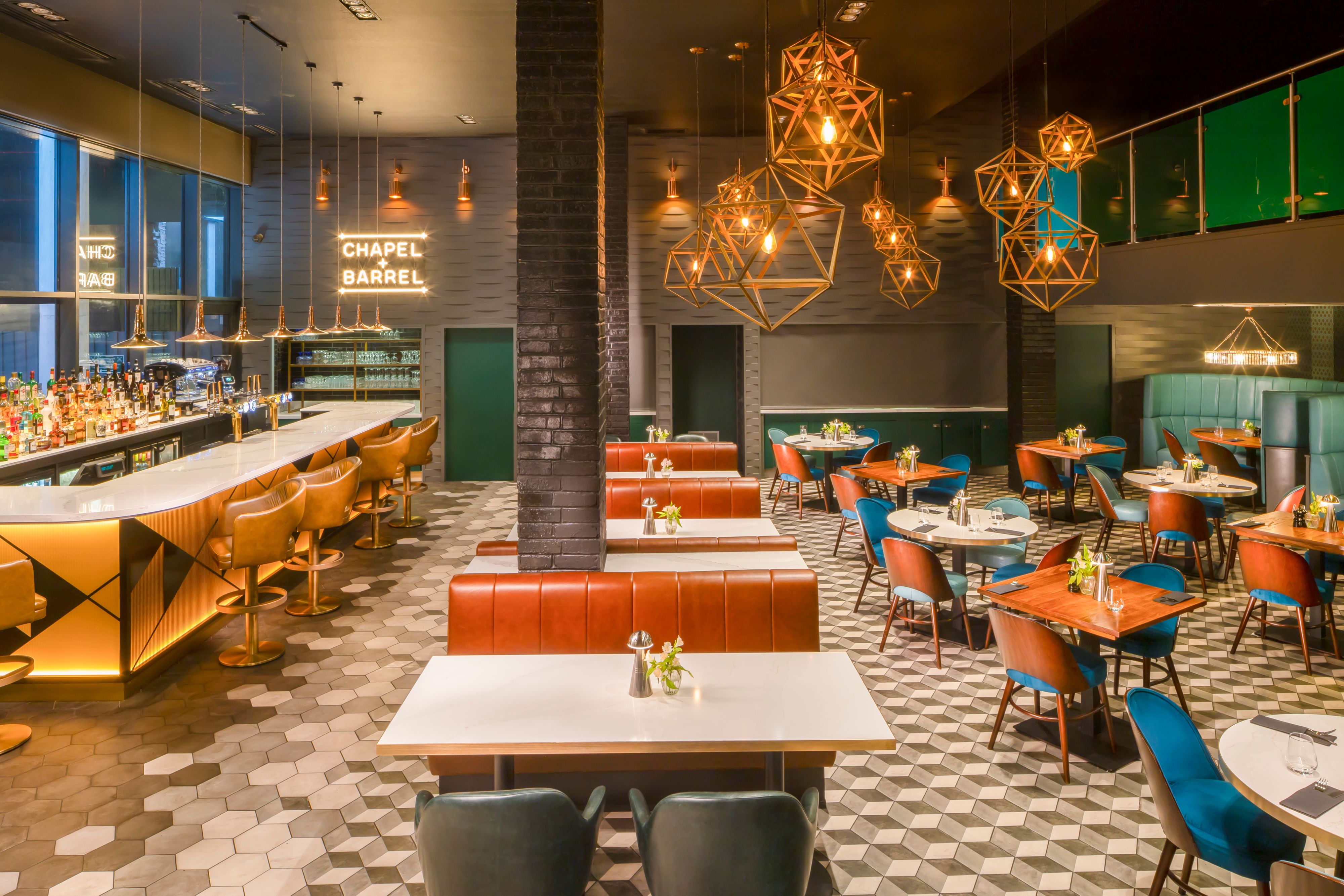 Contemporary Mezzanine venue at Hotel Indigo Liverpool for networking receptions and team dinners.
