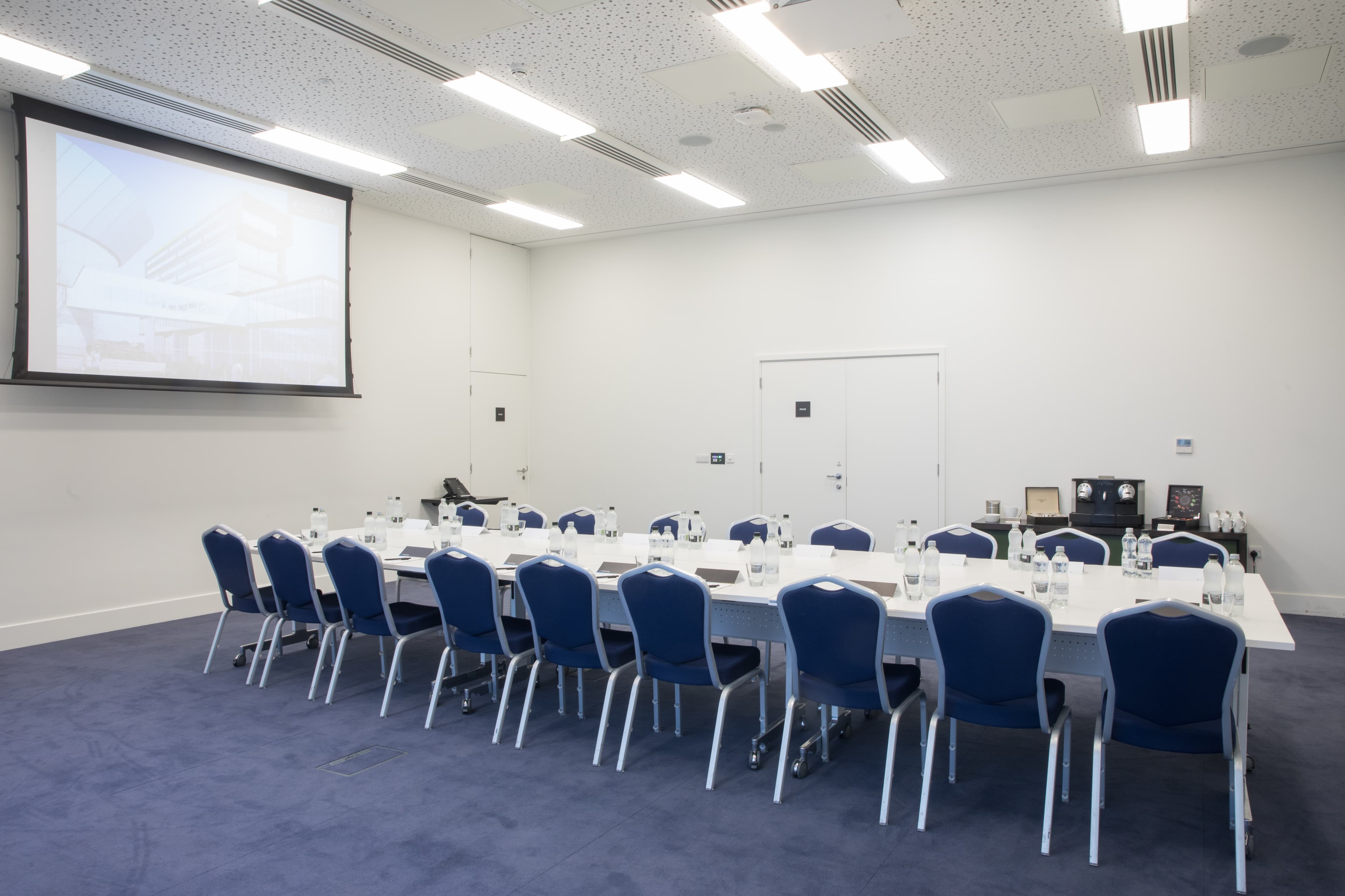U-shape boardroom at PANAM for corporate meetings and professional presentations.