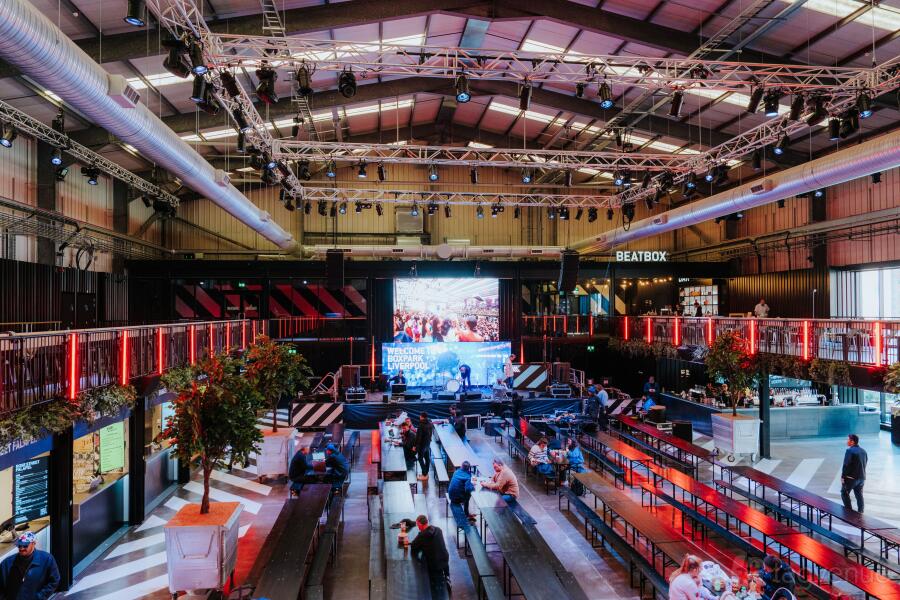Industrial-chic BOXPARK Liverpool venue for corporate events and social brand activations.