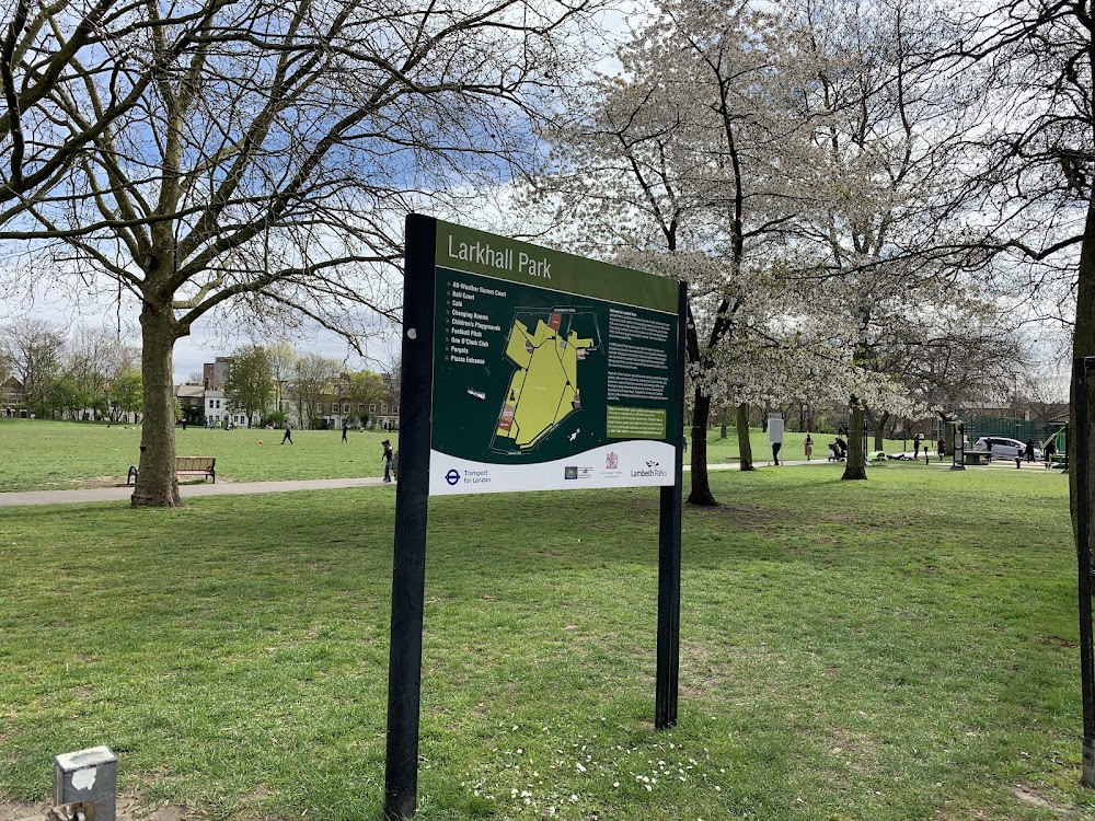 Larkhall Park outdoor venue, expansive green space for community events and team-building.