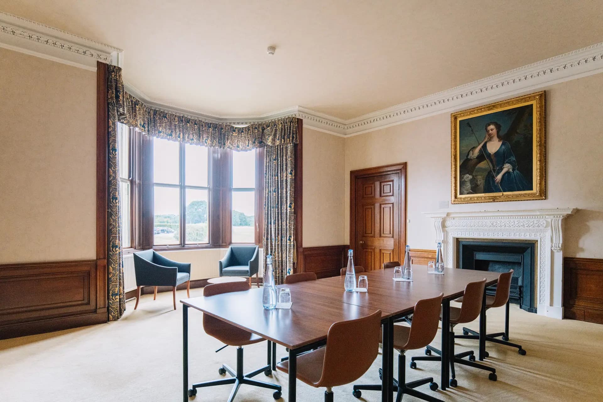 Winston Churchill boardroom meeting room at Ashridge House for executive strategy events.