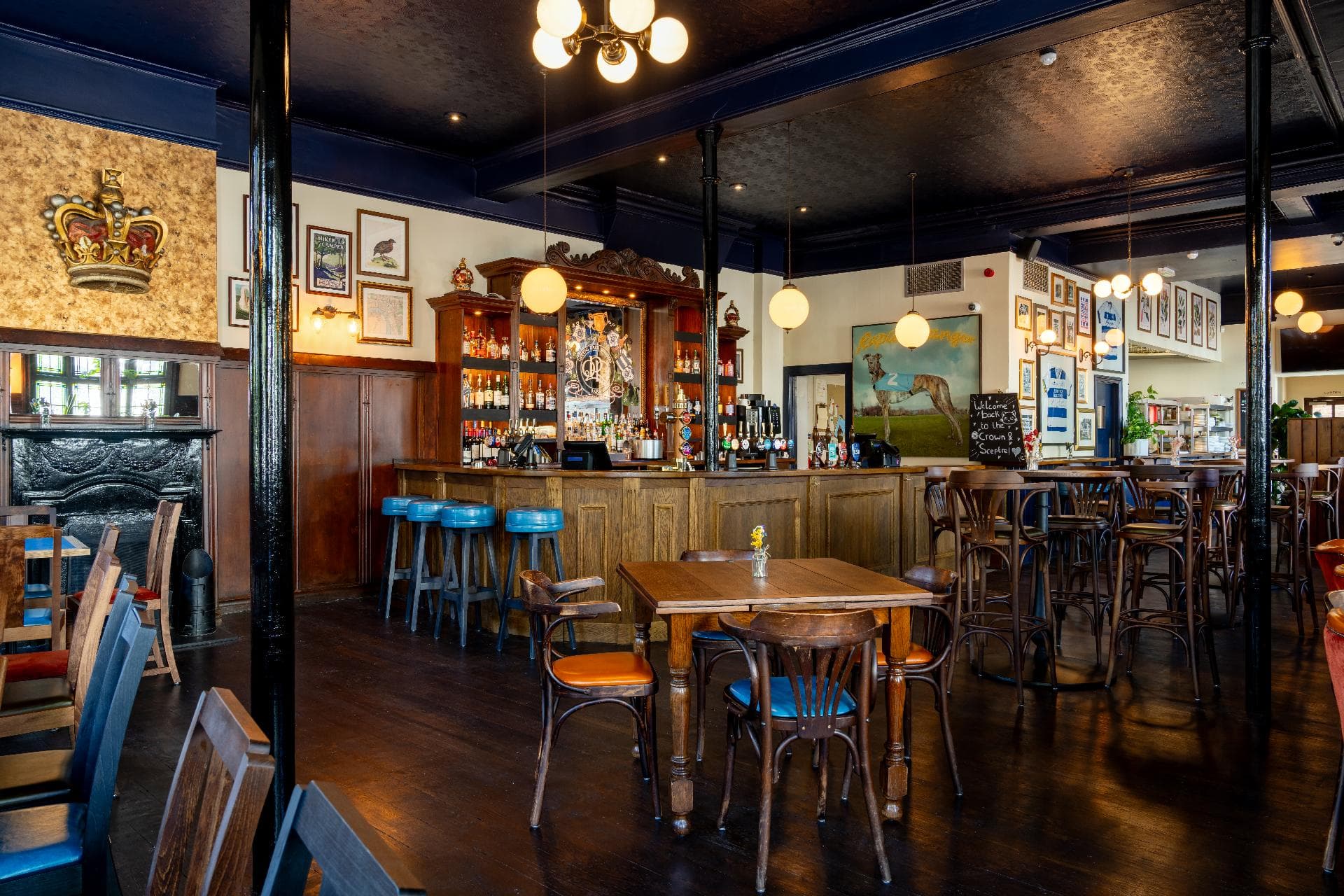 Indoor pub venue for networking events and team building at The Crown & Sceptre.