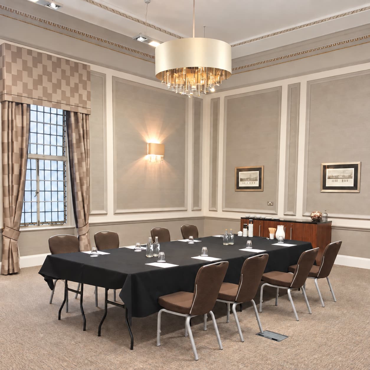 Empire Suite boardroom with classic architecture for professional corporate meetings and events.