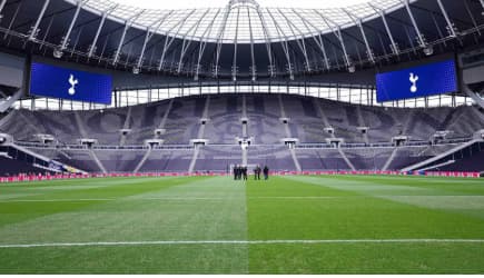 Tottenham Hotspur Stadium pitch for corporate activations and stadium events.