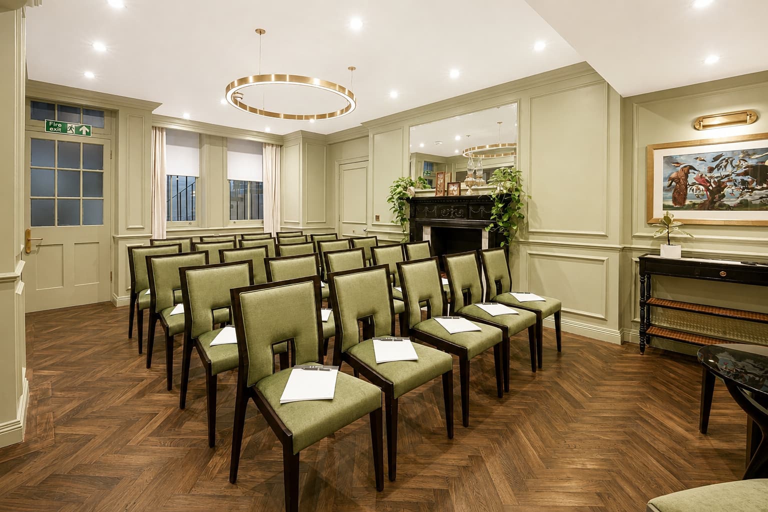 The Curio Room theater-style setup, perfect for private presentations or boutique training.