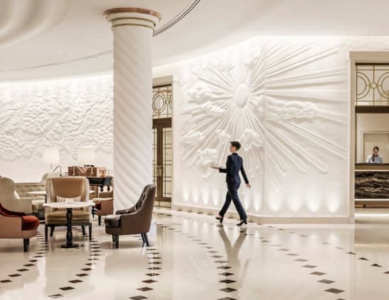 Luxury Four Seasons Tower Bridge lobby for VIP events and premium corporate networking.