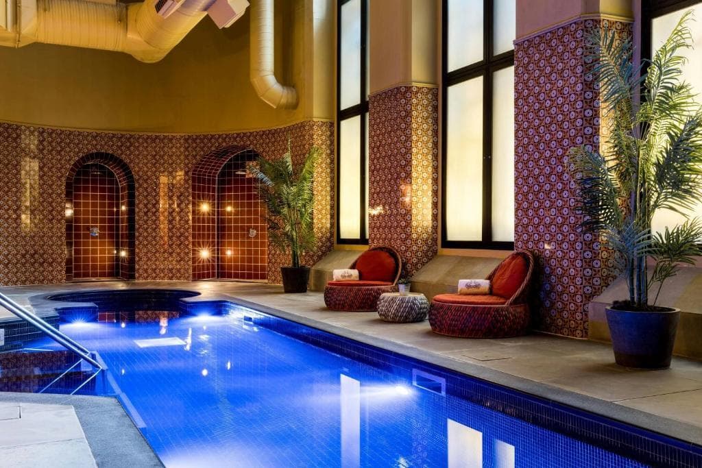Luxury wellness facility in St. Pancras, London for executive retreats and corporate events.