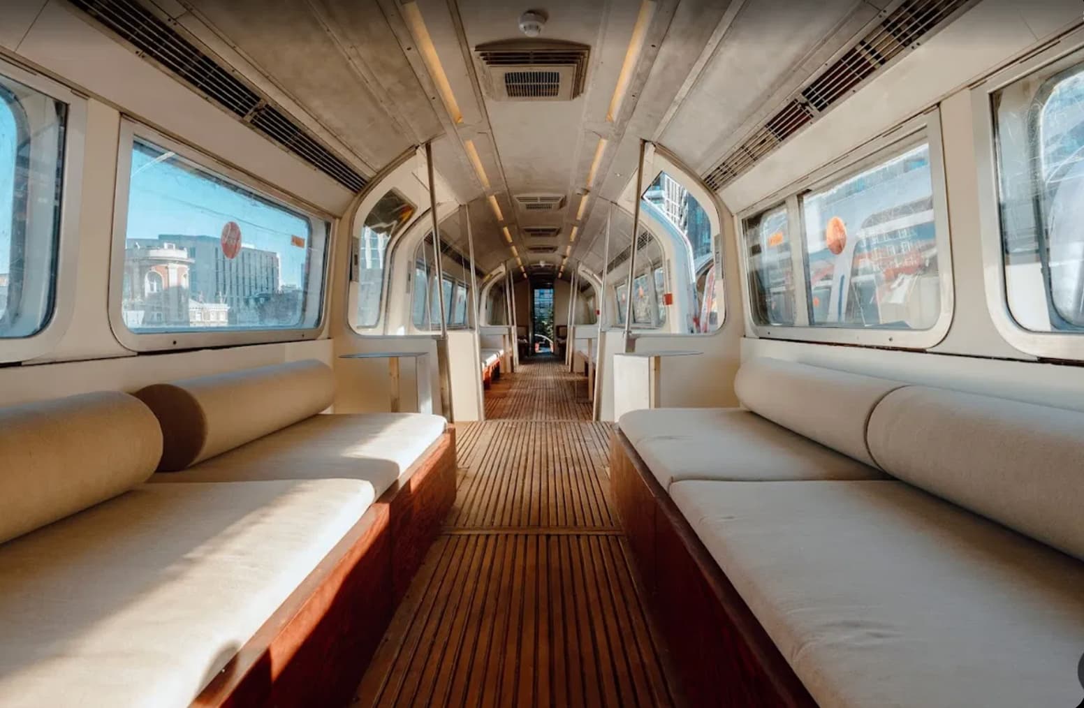 Village Underground rooftop mobile breakout space for VIP networking and corporate event hire.