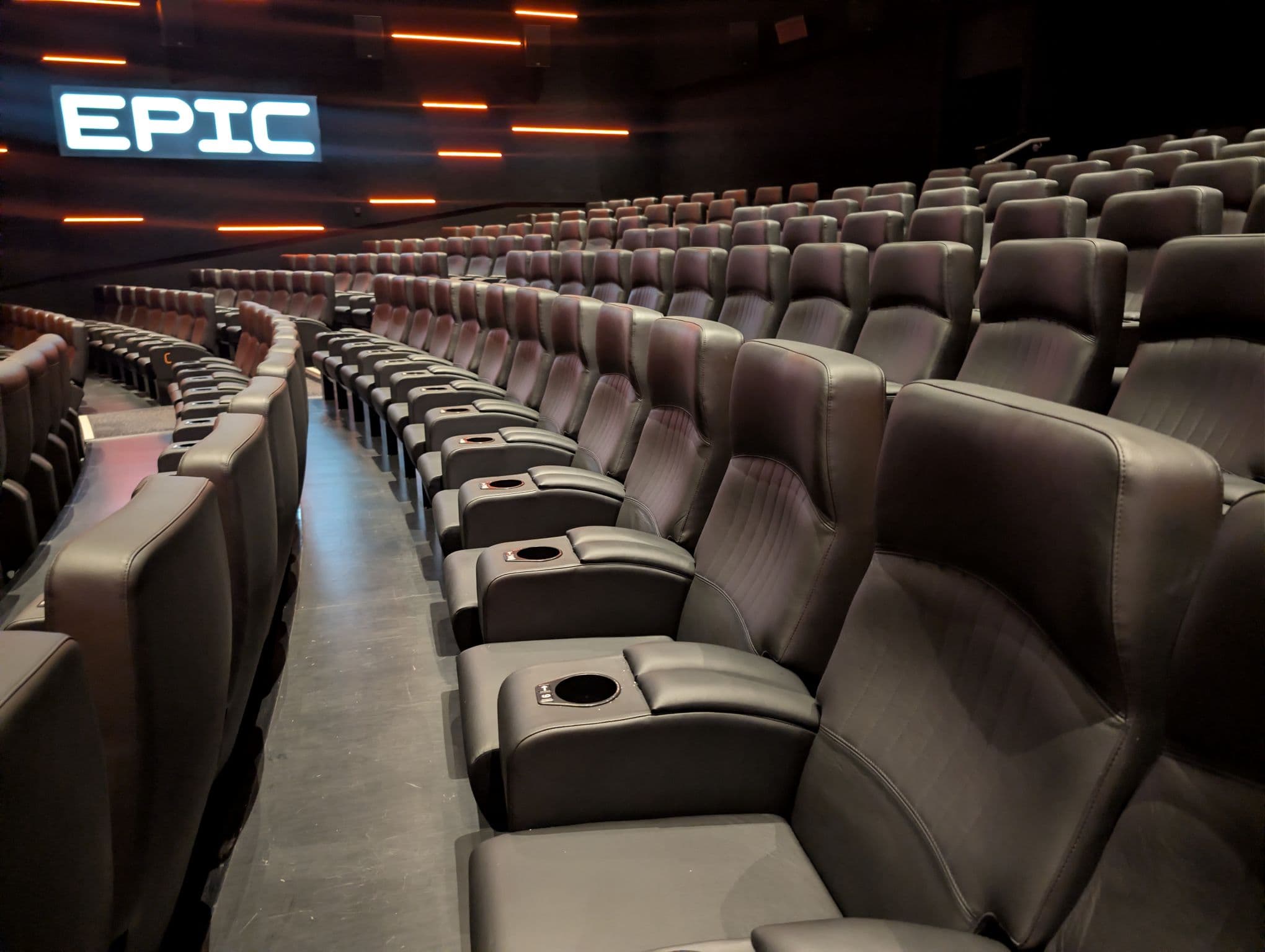 Tiered Vue West End cinema with leather seating for corporate presentations and product launches.